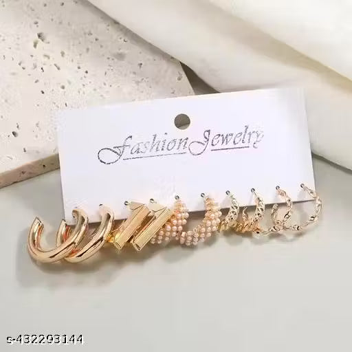 Vembley New Designer Drop & Danglers Earrings Combo | Western Earrings Collection | Earrings Combo For Girls | with Gold-plated for women & Girls