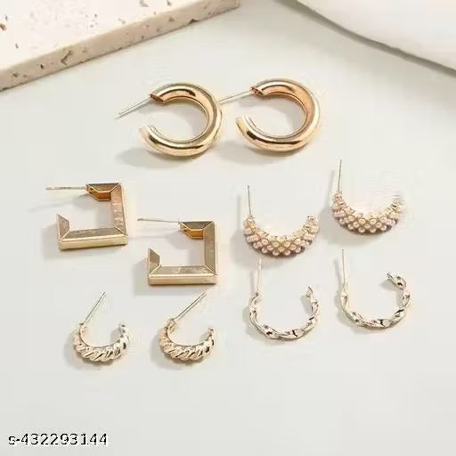 Vembley New Designer Drop & Danglers Earrings Combo | Western Earrings Collection | Earrings Combo For Girls | with Gold-plated for women & Girls