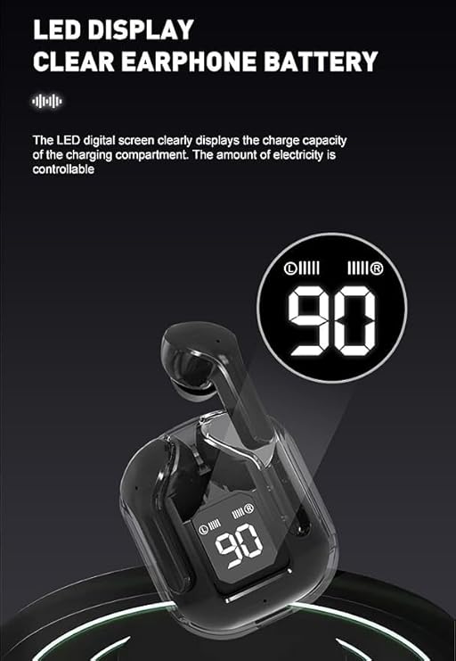 Transparent Wireless Bluetooth Earbuds