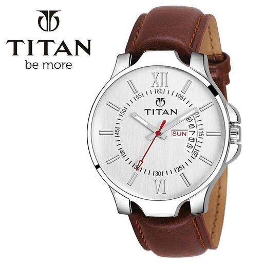 Titan Men's Casual Day Date Featured Analogue Watch for Men
