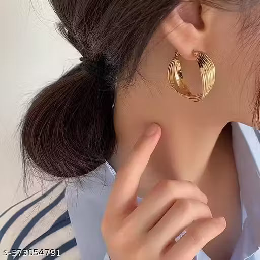 Classic Golden Twist Hoops