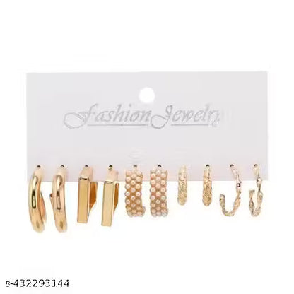 Vembley New Designer Drop & Danglers Earrings Combo | Western Earrings Collection | Earrings Combo For Girls | with Gold-plated for women & Girls